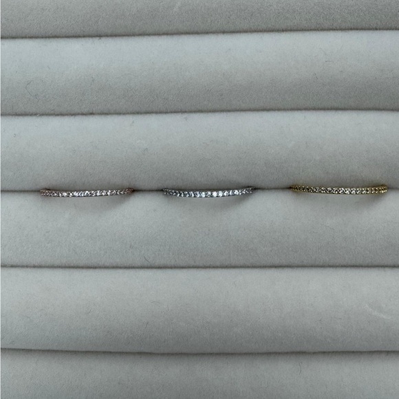 14k Gold Plated Skinny Rings - Picture 5 of 5